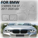   Set fibra reparatie DRL far stanga pentru BMW Seria 3 GT F34 facelift 2016-2020 cu faruril LED adaptive - LG-F34-16-LED Left