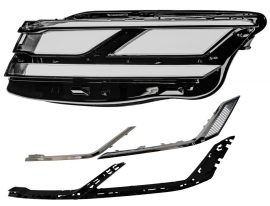 Sticla far stanga + ornamente cromate pentru Touareg 3 fara Facelift (2019 - 2023) far LED High - HV136-STANGA Sticla far stanga + ornamente cromate pentru Touareg 3 fara Facelift (2019 - 2023) far LED High - HV136-STANGA