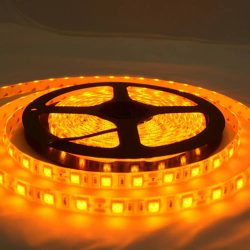 Banda led Galbena 60 leduri 5050/metru, 24V, rezistenta la apa, la rola de 5 metri - LS-5050-01Y