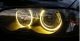 Kit Angel Eyes CCFL Galben OEM pentru BMW E46 cu Far ZKW fara lupa si fara Xenon din Fabrica -2x131mm + 2x146mm