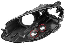 Carcasa far stanga pentru Golf 7 / Golf VII Fara Facelift pentru farul xenon cu 2 module fara adaptiv (2013 - 2016) - HV169-STANGA