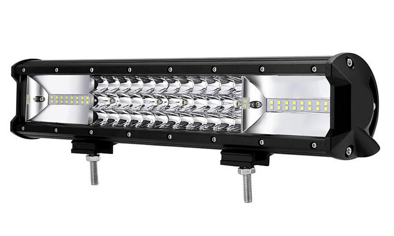 LED Bar Auto 216W Leduri Pe 3 Randuri 12V 24V 15120 Lumen