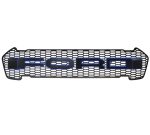   Grila radiator negru mat cu contur albastru, leduri portocalii, Ford Ranger T8 2019-2022 - FGT81920 Blue