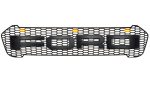   Grila radiator negru mat cu LED portocaliu Ford Ranger T8 2019-2022 - FGT81920 Black