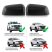 Set 2 capace oglinda negru mat Ford Ranger T9 2022-prezent - DMCT901