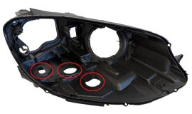 Carcasa far dreapta pentru Golf 7 / Golf VII Fara Facelift pentru farul xenon cu 2 module cu adaptiv (2013 - 2016) - HV170-DREAPTA