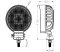 Proiector LED Auto Offroad 36W/12V-24V, 4100LM, Rotund, Flood Beam 60 Grade - 0706-3"- 36W Flood