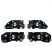 Set 4 module lumini de zi DRL galbene CSL Style BMW X5 G05, X6 G06 Facelift 2023-2025 - faruri fara Laser - P-G18(Y)