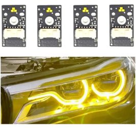 Set module Galbene CSL Style Angel Eyes DRL BMW Seria 7 G11, G12 2014-2019 - 63117440360, 63117408731, 7440360, 7408731 Set module Galbene CSL Style Angel Eyes DRL BMW Seria 7 G11, G12 2014-2019 - 63117440360, 63117408731, 7440360, 7408731