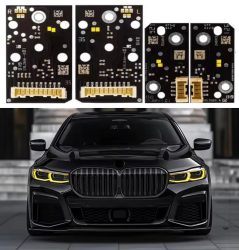 Set module Galbene CSL Style Angel Eyes DRL BMW Seria 7 G11, G12 Facelift 2019-2022 - 63119498407, 63119498408, 63119498409, 63119498410, 9498407, 9498408, 9498409, 9498410 Set module Galbene CSL Style Angel Eyes DRL BMW Seria 7 G11, G12 Facelift 2019-2022 - 63119498407, 63119498408, 63119498409, 63119498410, 9498407, 9498408, 9498409, 9498410