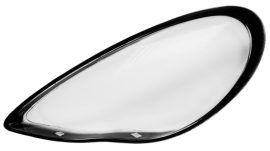 Sticla far stanga pentru Porsche Panamera (2011 - 2014) cu rama Neagra - HR005Black-STANGA