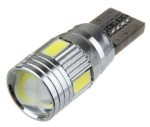 Led auto Alb Canbus T10 cu 6 SMD 5630 - T10-5630-6SMD
