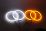 Kit Angel Eyes LED COTTON cu semnalizare pentru BMW E46 Coupe/Cabrio cu Facelift (2003 - 2006), far cu lupa 4x106mm
