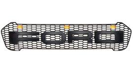 Grila radiator cu LED negru mat Ford Ranger T7 2016, 2017, 2018, 2019 FR15FG