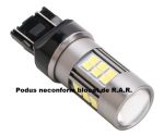   Led Auto ALB T20 7440 27 SMD 2835+LUPA 9-30V cu o singura intensitate