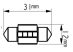 Led Auto Sofit 31mm Canbus 4 SMD Epistar 3030 fara polaritate - BTLE5014