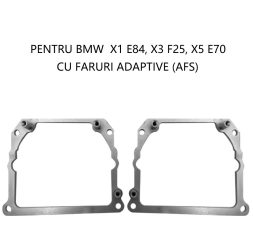 Set 2 rame adaptoare la lupe Hella G5 pentru BMW X1 E84, X3 F25, X5 E70 - HPB-GTR