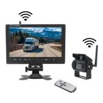   Kit marsarier wireless cu camera si display de 9" 12V~24V, K610W pentru Camioane, Autocare, Bus-uri