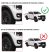 Aparatori aripa overfender Ford Ranger T9 XL, XLT, XLS Double Cab 4 portiere 2022-2026 - pentru varianta fara senzori de parcare - FRT922-XLT
