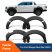 Aparatori aripa overfender Ford Ranger T9 XL, XLT, XLS Double Cab 4 portiere 2022-2026 - pentru varianta fara senzori de parcare - FRT922-XLT