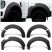 Aparatori aripa overfender Ford Ranger T9 XL, XLT, XLS Double Cab 4 portiere 2022-2026 - pentru varianta fara senzori de parcare - FRT922-XLT