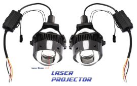 Lupe Bi Led LASER Auto 3" putere 60W luminozitate 10.000 Lumeni 5500k 12V P1-Pro