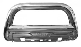 Bullbar inox cu scut Ford Ranger T6 2012, 2013, 2014, 2015 Ø90mm FDA660