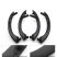 Set manere interioare portiere pentru BMW Seria 3 F30, F31, Negre - IHF30-1318B