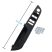 Panou / maner portiera sofer fara oglinzi rabatabile pentru BMW Seria 3 E90/E91, negru, 37,5 cm - MHE90LL-0512B (Black)