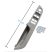 Panou / maner portiera sofer, cu oglinzi rabatabile pentru BMW Seria 3 E90/E91, gri, 37,5 cm - MHE90HL-0512G (Grey)