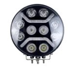   Proiector LED Auto Alb si Galben cu functie DRL, Rotund 9", 120W, 12V-24V, 24000 Lumeni, Spot Beam - KH-120W-9"